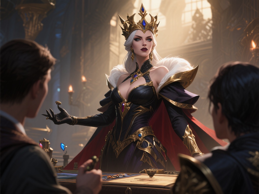 此外，女王角色的魅力还体现在她与玩家的互动上。游戏